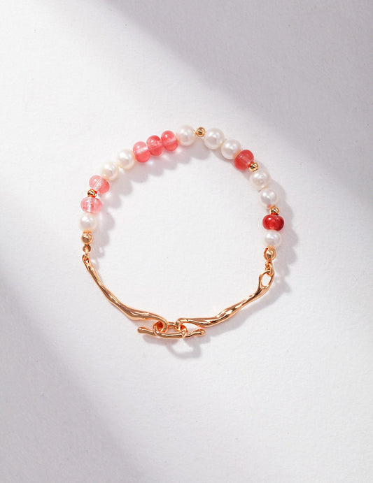 Rosé Pearl Bracelet